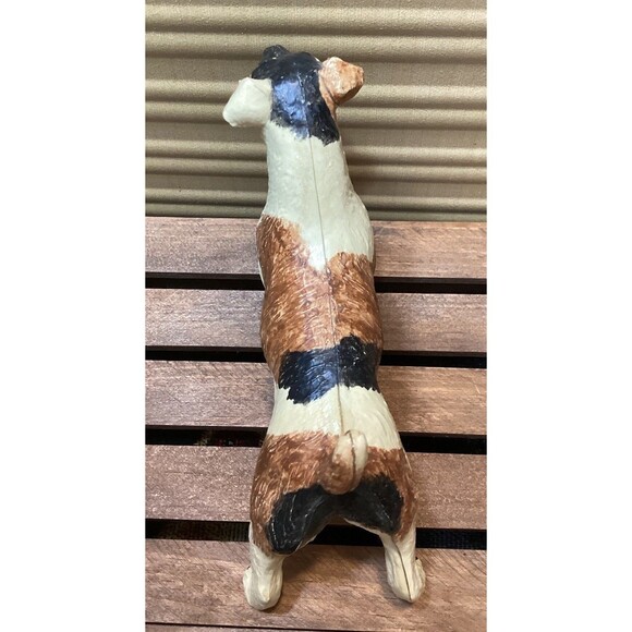 Vintage Plastic Celluloid Terrier Dog Figurine Ideal Toy Corp. About 6" - Picture 6 of 11